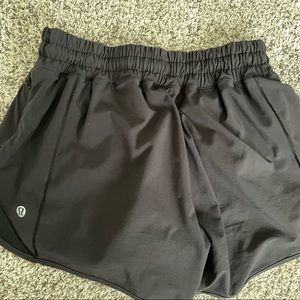 Lululemon, size 4 low rise running shorts